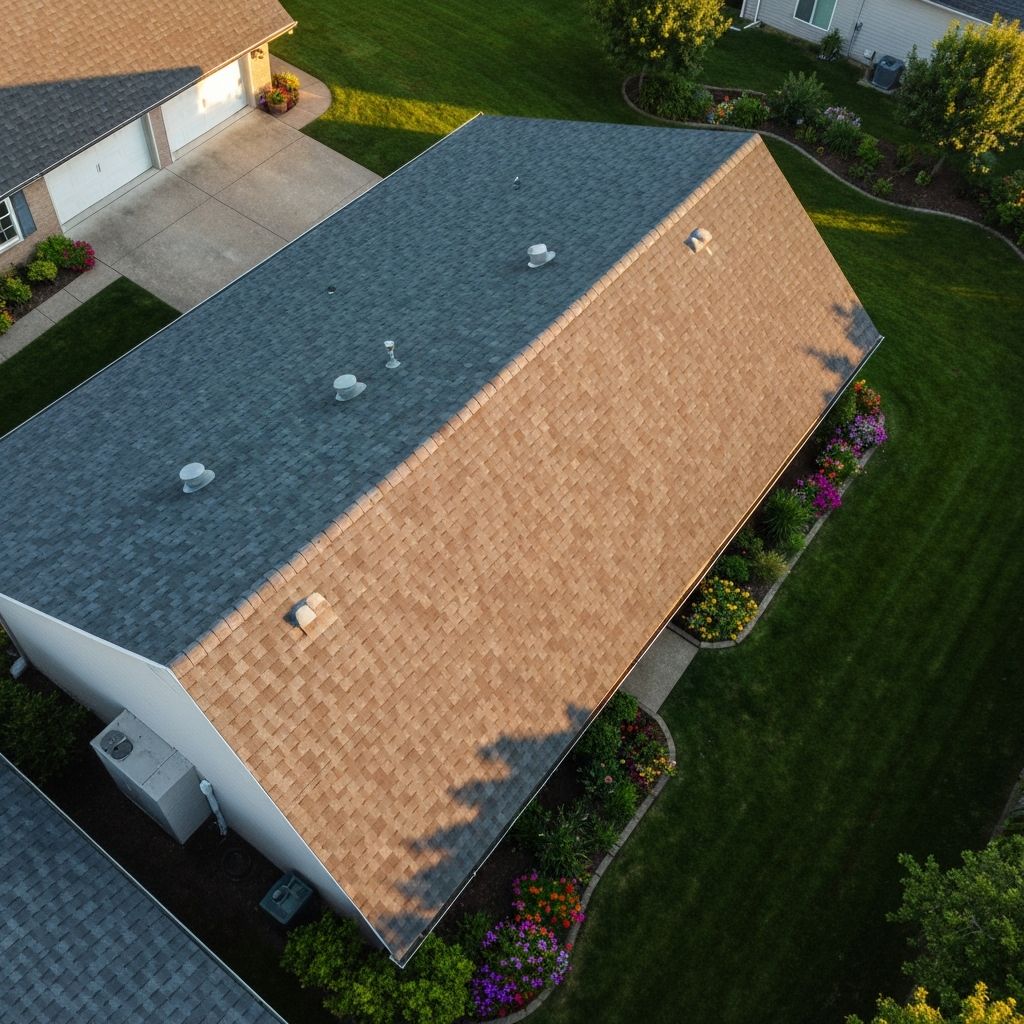 After roofing